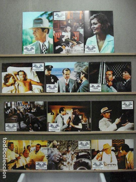 Cine: AAY96 CHINATOWN ROMAN POLANSKI JACK NICHOLSON FAYE DUNAWAY SET COMPLETO 12 FOTOCROMOS ORIGINA R-70s