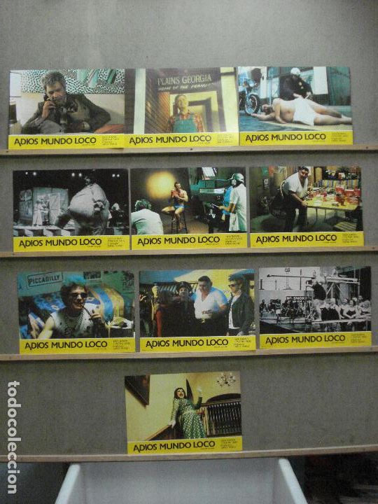 Cine: AAY99 ADIOS MUNDO LOCO DADVID IRVING SET COMPLETO 10 FOTOCROMOS ORIGINAL ESTRENO