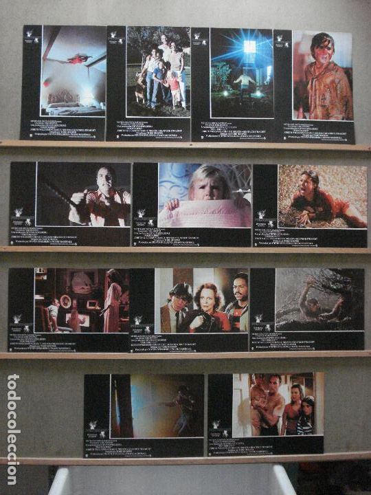 Cine: SCDOX 180 POLTERGEIST TOBE HOOPER STEVEN SPIELBERG SET COMPLETO 12 FOTOCROMOS ORIGINAL ESTRENO