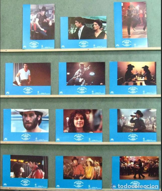 Cine: SCDO 194 URBAN COWBOY JOHN TRAVOLTA DEBRA WINGER SET COMPLETO 12 FOTOCROMOS ORIGINAL ESTRENO