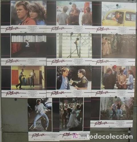 Cine: SCDO 197 FOOTLOOSE KEVIN BACON LORI SINGER SET COMPLETO 12 FOTOCROMOS ORIGINAL ESTRENO
