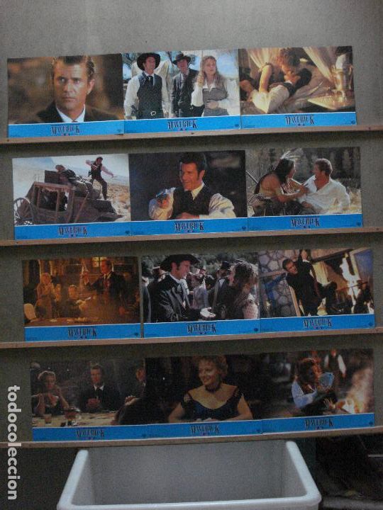Cine: SCDO 245 MAVERICK MEL GIBSON JODIE FOSTER SET COMPLETO 12 FOTOCROMOS ORIGINAL ESTRENO