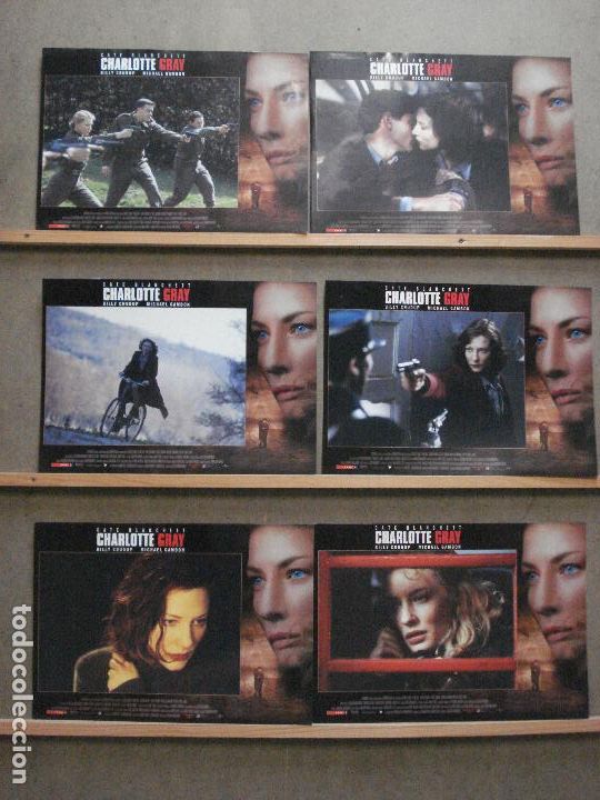 Cinema: AAZ20 CHARLOTTE GRAY CATE BLANCHETT SET 6 FOTOCROMOS ORIGINAL ESTRENO