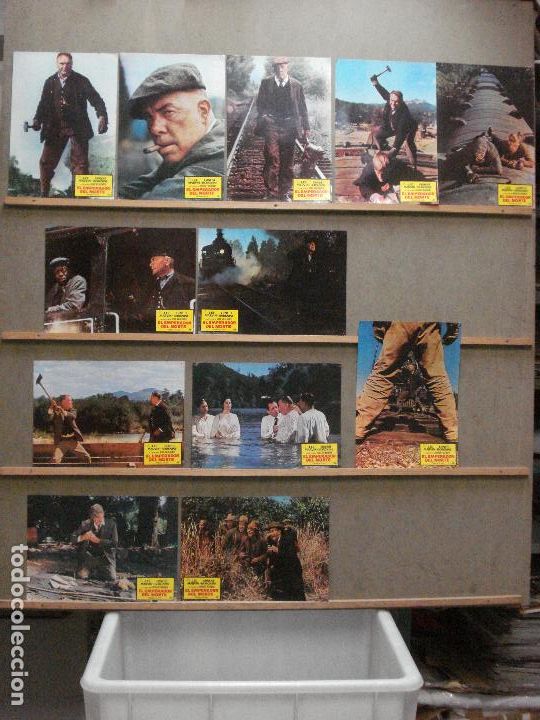 Cine: AAZ28 EL EMPERADOR DEL NORTE LEE MARVIN ERNEST BORGNINE SET COMPLETO 12 FOTOCROMOS ORIGINAL ESTRENO