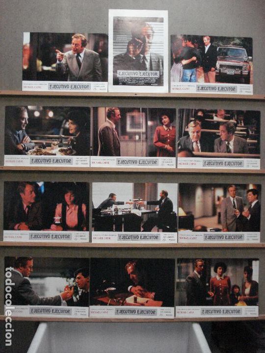 Cinema: AAZ29 EJECUTIVO EJECUTOR MICHAEL CAINE SET COMPLETO 12 FOTOCROMOS ORIGINAL ESTRENO