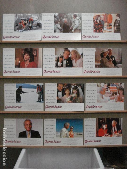 Cinema: AAZ48 QUERIDO INTRUSO RICHARD DREYFUSS SET COMPLETO 12 FOTOCROMOS ORIGINAL ESTRENO