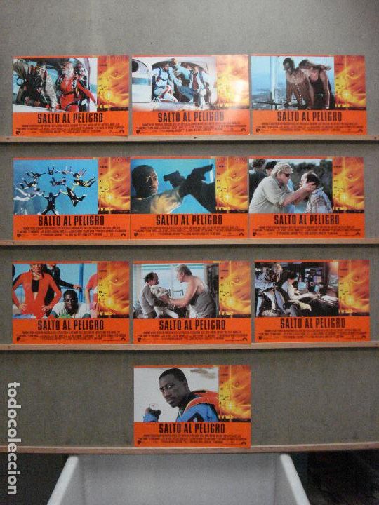 Cinema: AAZ55 SALTO AL PELIGRO WESLEY SNIPES YANCY BUTLER PARACAIDISMO SET 10 FOTOCROMOS ORIGINAL ESTRENO