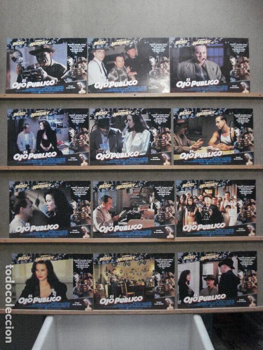 Cinema: AAZ56 EL OJO PUBLICO JOE PESCI BARBARA HERSHEY SET COMPLETO 12 FOTOCROMOS ORIGINAL ESTRENO
