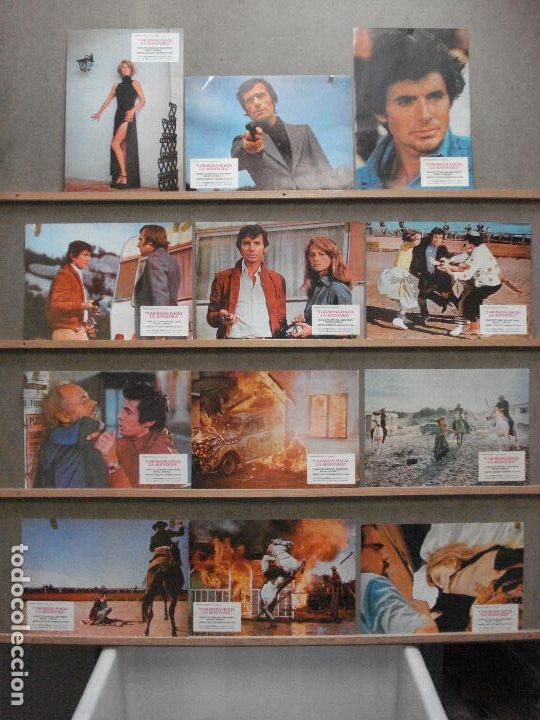 Cinema: AAZ58 CARAVANA HACIA LA AVENTURA CHARLOTTE RAMPLING SET COMPLETO 12 FOTOCROMOS ORIGINAL ESTRENO