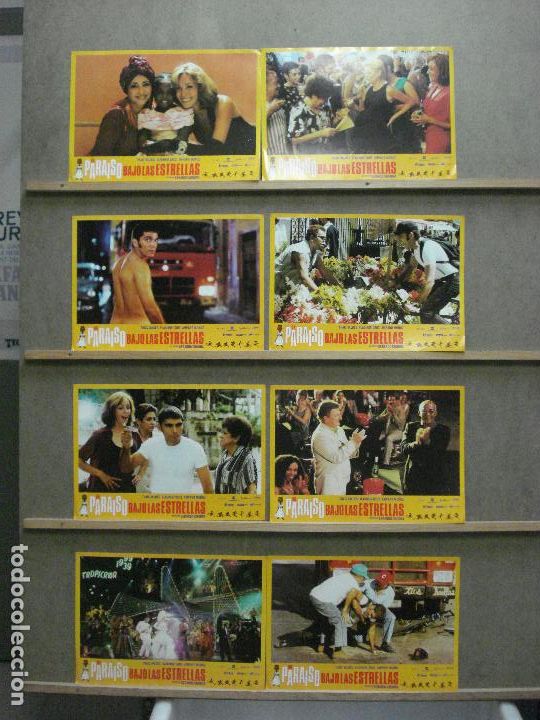 Cine: AAZ60 UN PARAISO BAJO LAS ESTRELLAS AMPARO MU&Ntilde;OZ THAIS VALDES SET COMPLETO 8 FOTOCROMOS ORIG ESTRENO