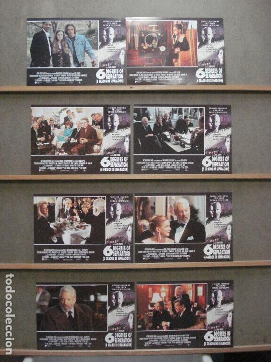Kino: AAZ68 6 GRADOS DE SEPARACION WILL SMITH STOCKARD CHANNING SET COMPLETO 8 FOTOCROMOS ORIGINAL ESTRENO