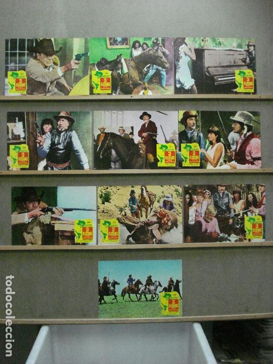 Cin&eacute;ma: AAZ69 3 FLECHAS GLENN FORD SET 10 FOTOCROMOS ORIGINAL ESTRENO