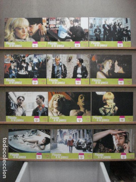 Cinema: AAZ78 PASATE A LA PASTA CLAUDIA GERINI PERE PONCE SET COMPLETO 12 FOTOCROMOS ORIGINAL ESTRENO