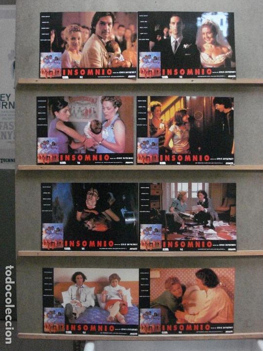 Cinema: AAZ82 INSOMNIO CANDELA PE&Ntilde;A ERNESTO ALTERIO SET COMPLETO 8 FOTOCROMOS ORIGINAL ESTRENO