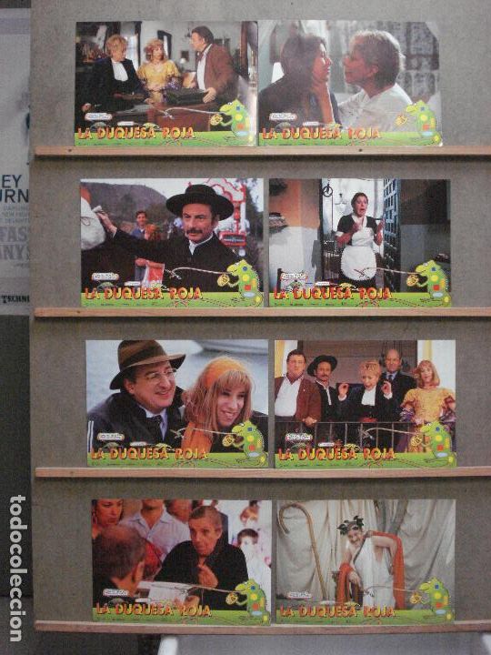 Cine: AAZ83 LA DUQUESA ROJA ROSA MARIA SARDA JAVIER GURRUCHAGA SET COMPLETO 8 FOTOCROMOS ORIGINAL ESTRENO