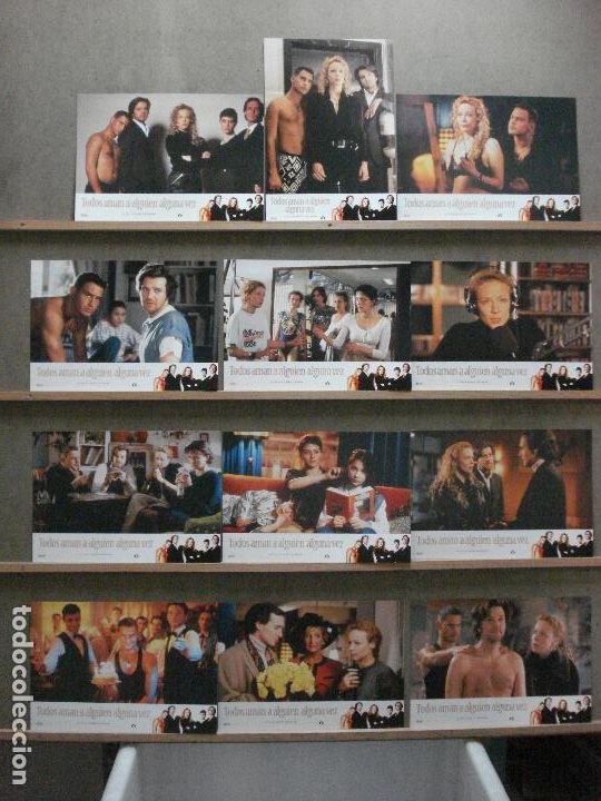 Cine: AAZ99 TODOS AMAN A ALGUIEN ALGUNA VEZ RAINER KAUFMANN SET COMPLETO 12 FOTOCROMOS ORIGINAL ESTRENO