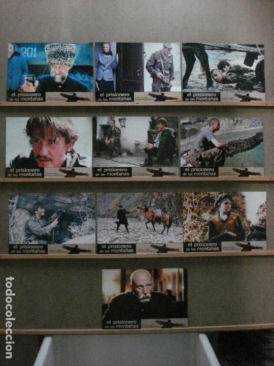 Cinema: ABA02 EL PRISIONERO DE LAS MONTA&Ntilde;AS SERGEI BODROV SET COMPLETO 10 FOTOCROMOS ORIGINAL ESTRENO