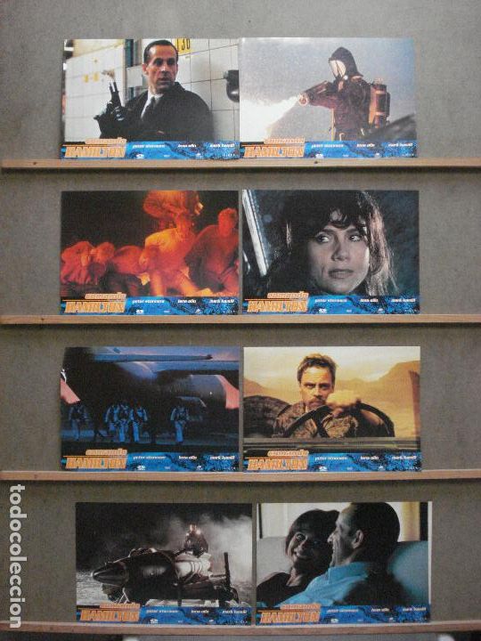 Cinema: ABA04 COMANDO HAMILTON MARK HAMILL LENA OLIN SET 8 FOTOCROMOS ORIGINAL ESTRENO