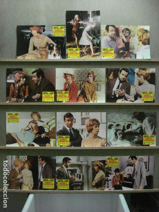 Cine: ABA12 RISAS Y LAGRIMAS WALTER MATTHAU CAROL BURNETT SET COMPLETO 12 FOTOCROMOS ORIGINAL ESTRENO