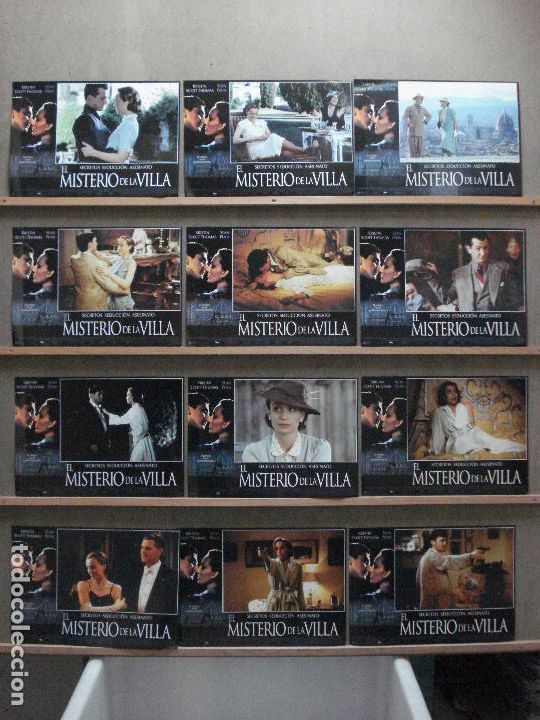 Cinema: ABA13 EL MISTERIO DE LA VILLA KRISTIN SCOTT THOMAS SET COMPLETO 12 FOTOCROMOS ORIGINAL ESTRENO