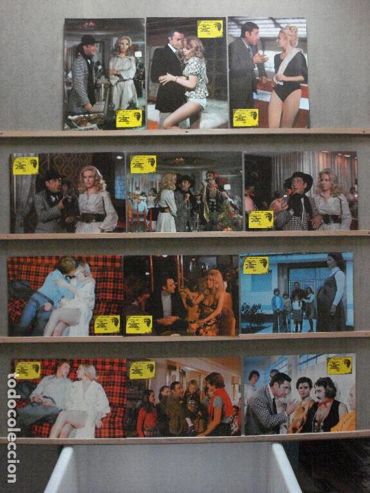 Cine: ABA18 TIO DE VERDAD VIENEN DE PARIS ALFREDO LANDA SET COMPLETO 12 FOTOCROMOS ORIGINAL ESTRENO