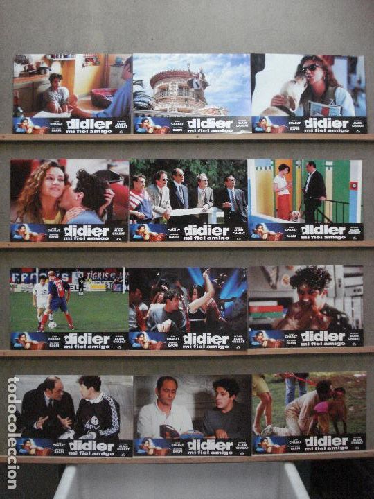 Cine: ABA31 DIDIER MI FIEL AMIGO ALAIN CHABAT SET COMPLETO 12 FOTOCROMOS ORIGINAL ESTRENO