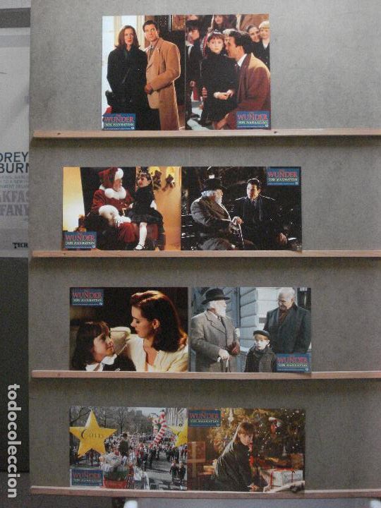 Cine: ABA39 MILAGRO EN LA CIUDAD DYLAN MCDERMOTT SET 8 FOTOCROMOS ORIGINAL ALEMAN