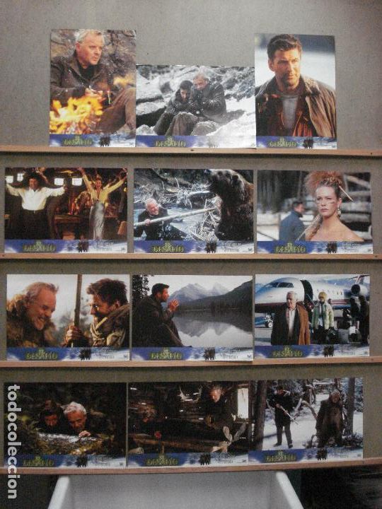 Cine: ABA54 EL DESAFIO ANTHONY HOPKINS ALEC BALDWIN SET COMPLETO 12 FOTOCROMOS ORIGINAL ESTRENO