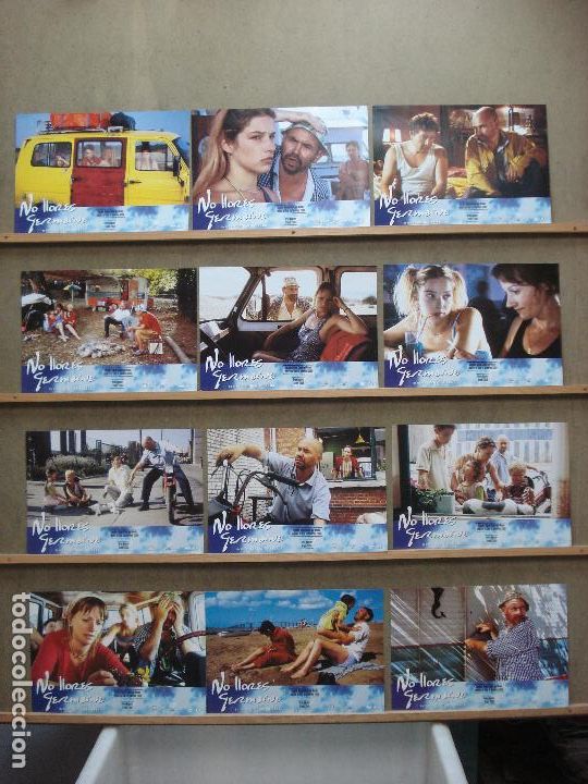Cinema: ABA58 NO LLORES GERMAINE ALAIN DE HALLEUX SET COMPLETO 12 FOTOCROMOS ORIGINAL ESTRENO