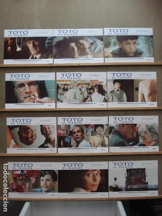Cine: ABA60 TOTO EL HEROE MICHEL BOUQUET MIREILLE PERRIER SET COMPLETO 12 FOTOCROMOS ORIGINAL ESTRENO