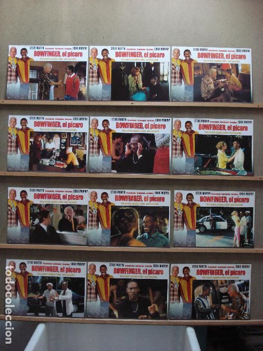 Cinema: ABA64 BOWFINGER EL PICARO EDDIE MURPHY STEVE MARTIN SET COMPLETO 12 FOTOCROMOS ORIGINAL ESTRENO