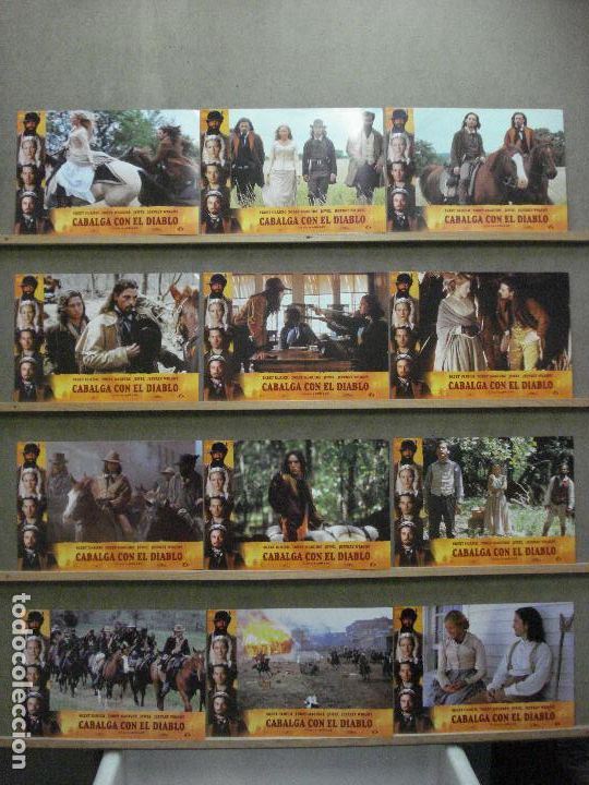 Cine: ACI23 CABALGA CON EL DIABLO ANG LEE SET COMPLETO 12 FOTOCROMOS ORIG ESTRENO