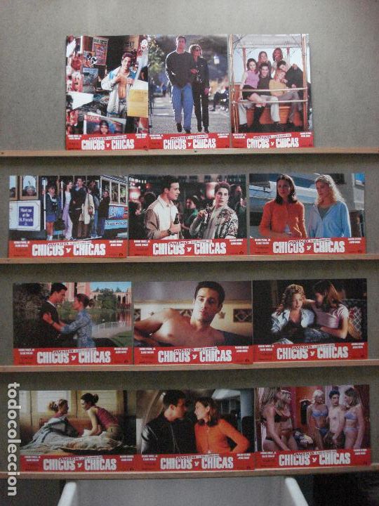 Cine: ABA78 CHICOS Y CHICAS FREDDIE PRINZE JR CLAIRE FORLANI SET COMPLETO 12 FOTOCROMOS ORIG ESTRENO