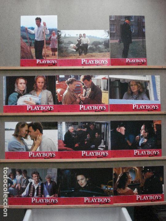 Cine: ABA79 PLAYBOYS ALBERT FINNEY AIDAN QUINN ROBIN WRIGHT SET COMPLETO 12 FOTOCROMOS ORIG ESTRENO