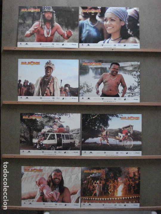 Cine: ABA86 MR. BONES LEON SCHUSTER GRAY HOFMAYR SET COMPLETO 8 FOTOCROMOS ORIGINAL ESTRENO