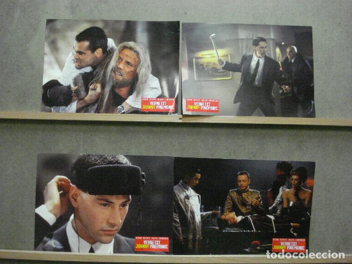 Cin&eacute;ma: ABA88 JOHNNY MNEMONIC KEANU REEVES DOLPH LUNDGREN 4 FOTOCROMOS ORIGINAL ALEMANES