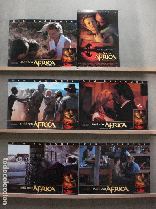 Cine: 2ABA94 SO&Ntilde;E CON AFRICA KIM BASINGER SET COMPLETO 6 FOTOCROMOS ORIGINAL ESTRENO