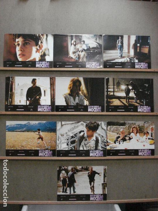 Cine: ABA95 LA HUIDA DEL INOCENTE JACQUES PERRIN FRANCESCA NERI SET COMPLETO 10 FOTOCROMOS ORIG ESTRENO