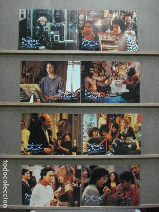 Cinema: ABA96 MECANICAS CELESTES ARIADNA GIL SET COMPLETO 8 FOTOCROMOS ORIG ESTRENO