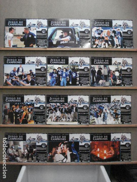 Kino: ABA97 JUEGO DE CAMPEONES JON VOIGHT JAMES VAN DER BEEK SET COMPLETO 12 FOTOCROMOS ORIG ESTRENO