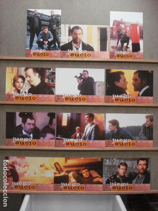 Cine: ABB18 JUEGO SUCIO CARY ELWES TIMOTHY DALTON SET COMPLETO 12 FOTOCROMOS ORIGINAL ESTRENO