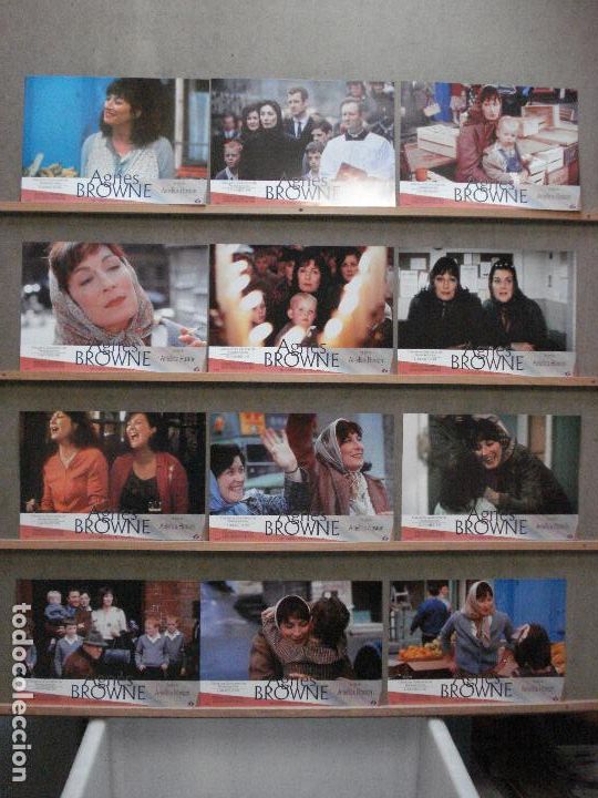 Cin&eacute;ma: ABB20 AGNES BROWN ANJELICA HUSTON SET COMPLETO 12 FOTOCROMOS ORIGINAL ESTRENO