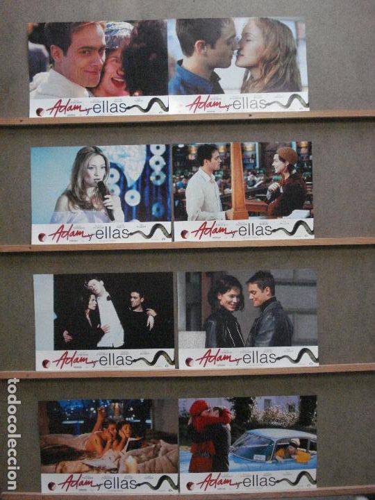 Cine: ABB26 ADAM Y ELLAS STUART TOWNSEND FRANCES O'CONNOR SET COMPLETO 8 FOTOCROMOS ORIGINAL ESTRENO