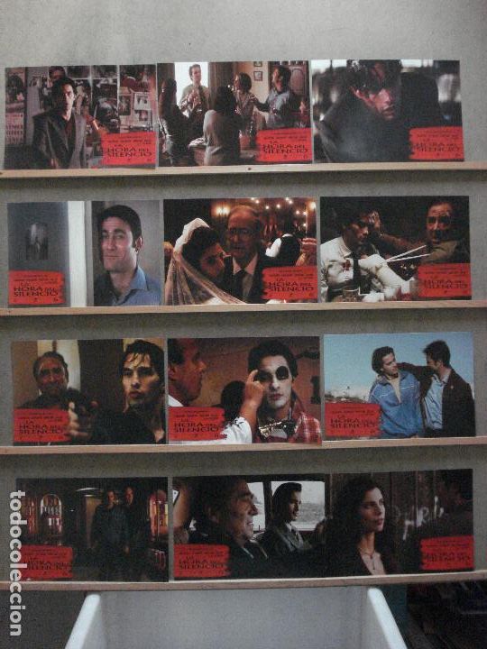 Cine: ABB27 LA HORA DEL SILENCIO TOROS MARIBEL VERDU OLIVIER MARTINEZ SET 12 FOTOCROMOS ORIGINAL ESTRENO