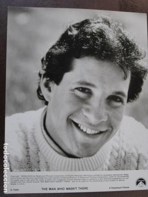 Cine: steve guttenberg - foto b/n original - The Man Who Wasn't There El hombre que nunca estuvo all&iacute;