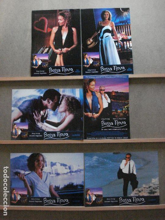 Cine: ABB42 BOSSA NOVA AMY IRVING ANTONIO FAGUNDES BRUNO BARRETO SET COMPLETO 6 FOTOCROMOS ORIG ESTRENO