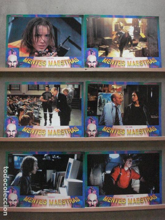 Cine: ABB49 MENTES MAESTRAS BRENDA FRICKER PATRICK STEWART SET COMPLETO 6 FOTOCROMOS ORIGINAL ESTRENO