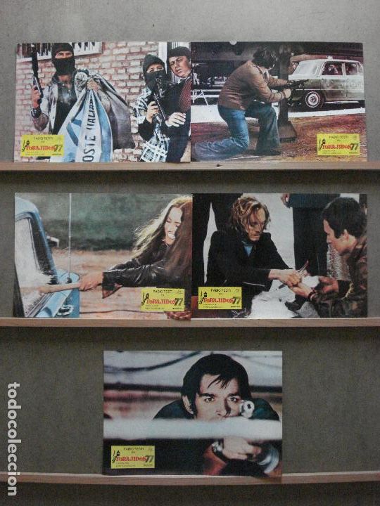 Cine: ABB56 FORAJIDOS 77 FABIO TESTI CASTELLARI SET 5 FOTOCROMOS ORIGINAL ESTRENO