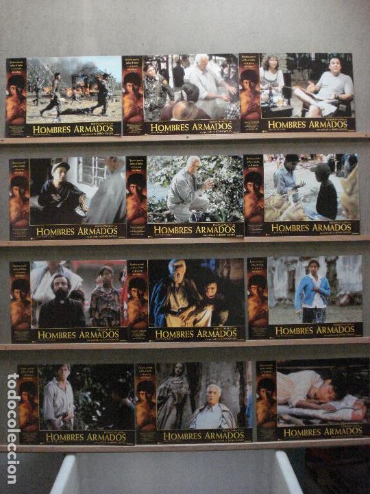 Cin&eacute;ma: ABB62 HOMBRES ARMADOS FEDERICO LUPPI JOHN SAYLES SET COMPLETO 12 FOTOCROMOS ORIGINAL ESTRENO