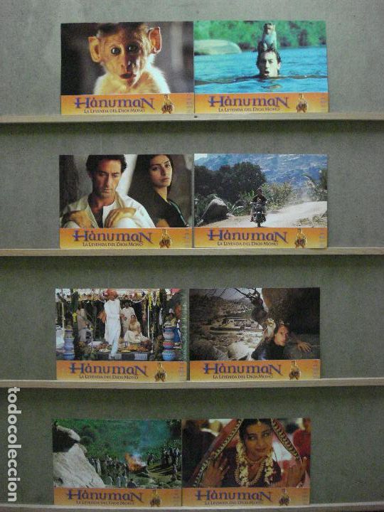 Cine: 3ABB80 HANUMAN ROBERT CAVANAH TABU SET COMPLETO DE 8 FOTOCROMOS ORIGINAL ESTRENO